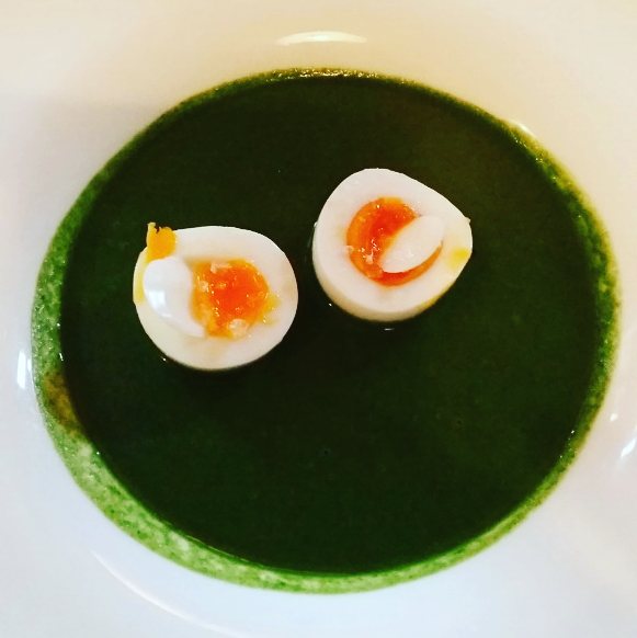 Radieschenblätter-Suppe mit weichem Ei - ÖKGV – Österreichischer Koch ...